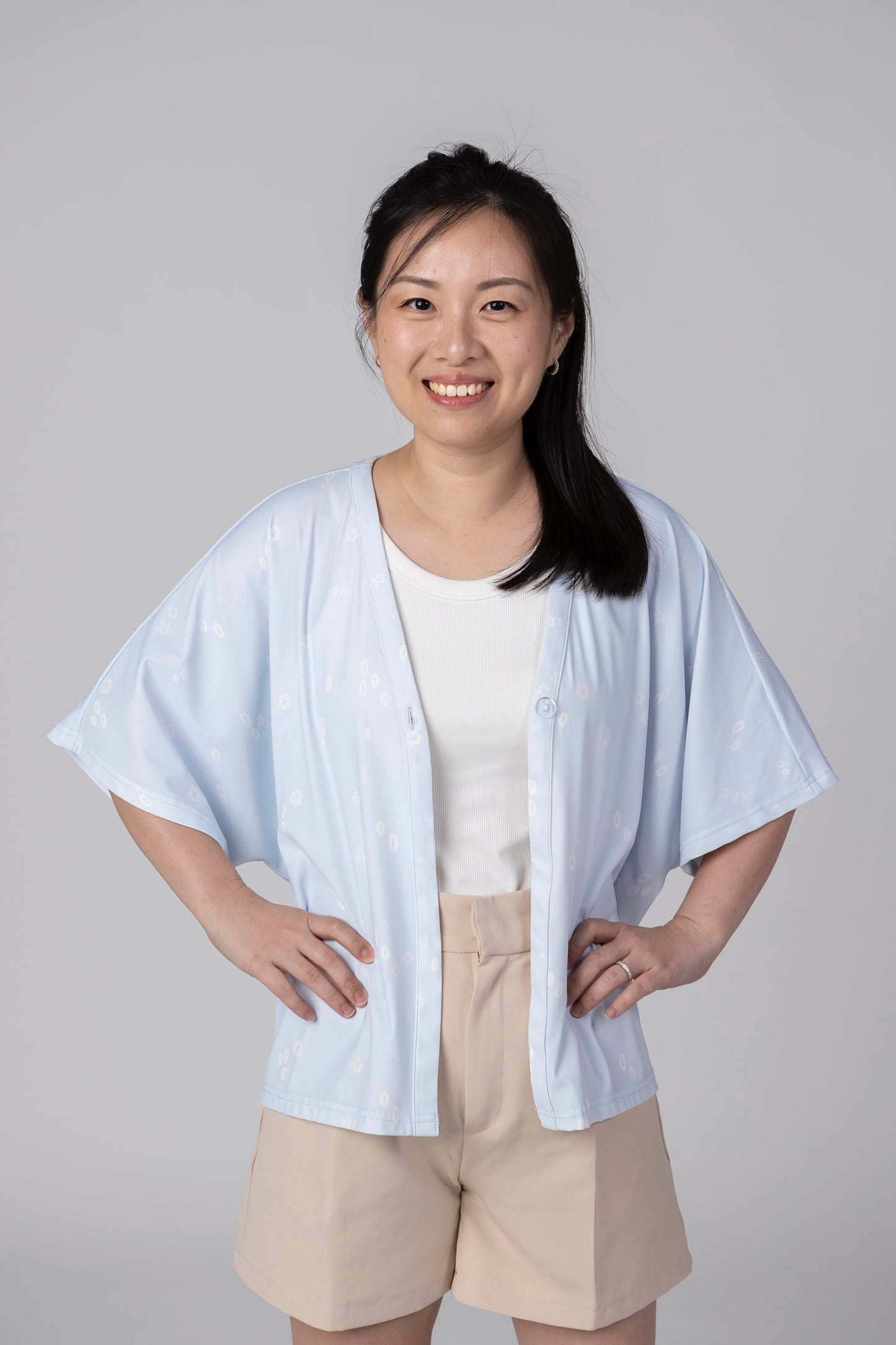 A Mighty Kimono In Sky Dew: Nursing Cover & Kimono Jacket