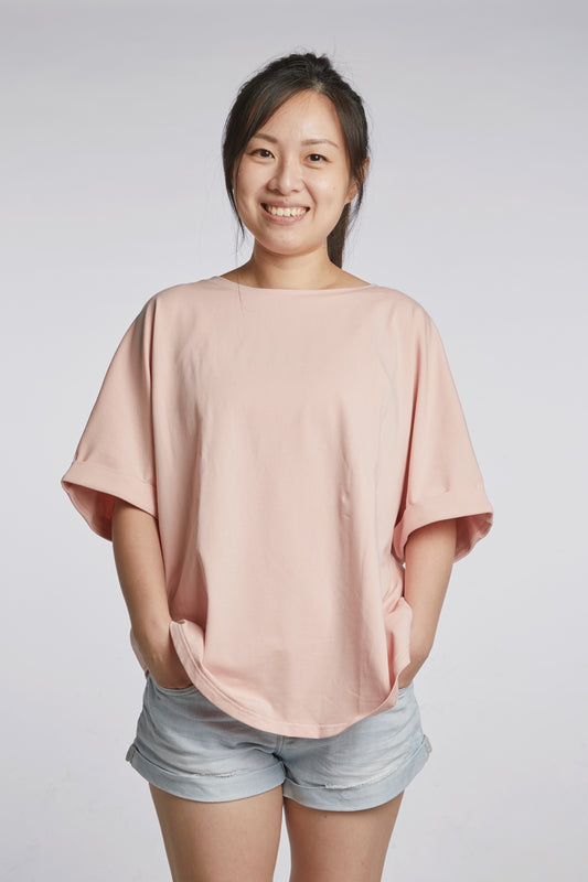 A Mighty Top In Blush Pink: Nursing Cover & Top