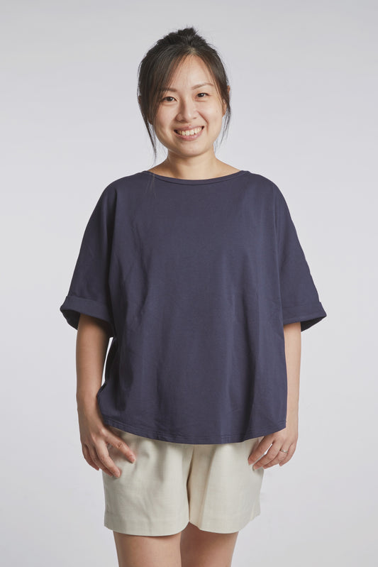 A Mighty Top In Midnight Blue: Nursing Cover & Top