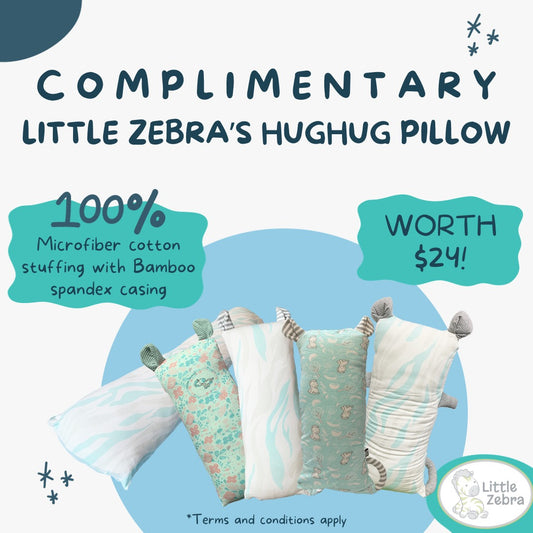 [FOR REDEMPTION: FREE GIFT WORTH $24] Little Zebra's HugHug Pillow Size S