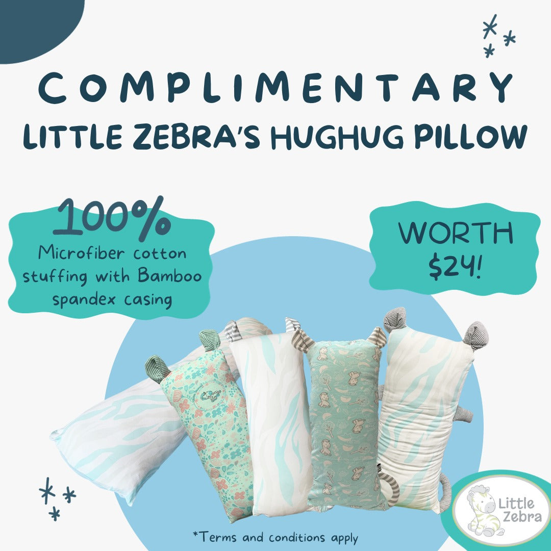 [FREE GIFT WORTH $24] Little Zebra's HugHug Pillow Size S