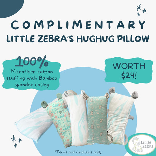 [FREE GIFT WORTH $24] Little Zebra's HugHug Pillow Size S