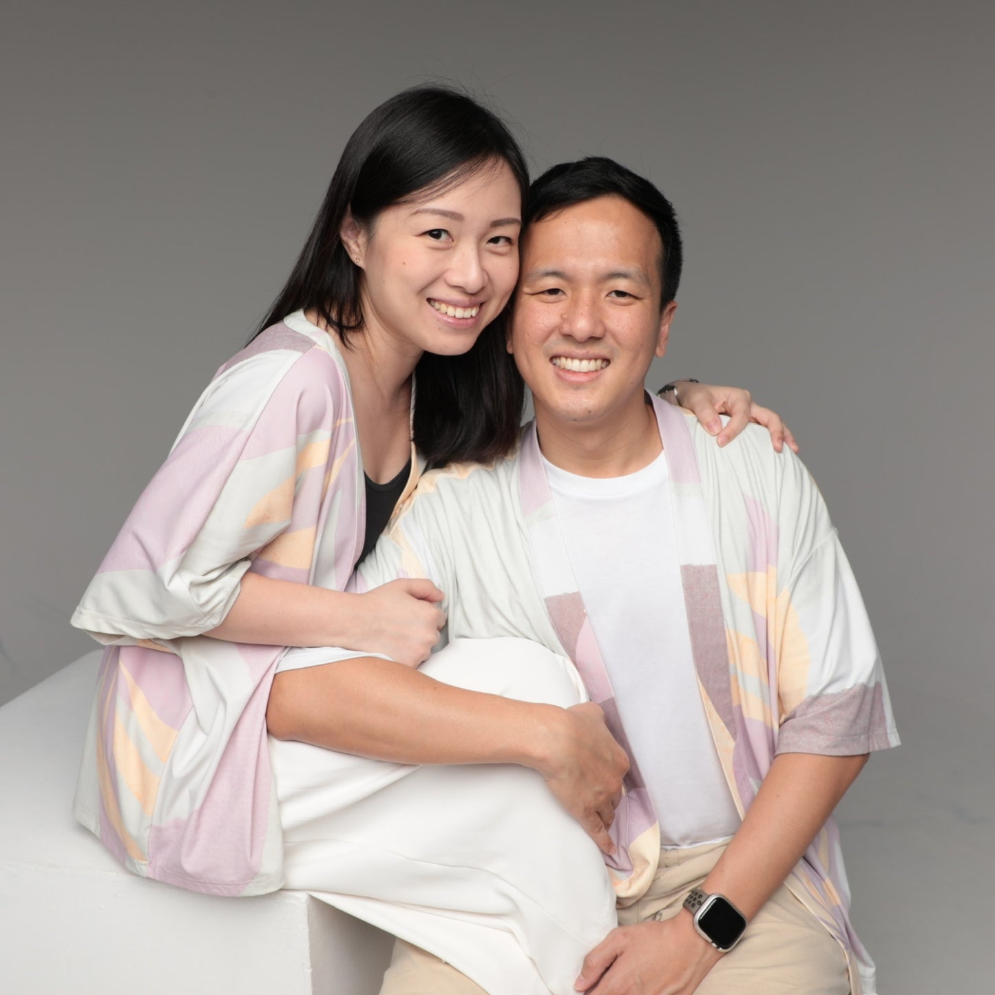 A Mighty Kimono In Abstract Forest: Nursing Cover & Kimono Jacket