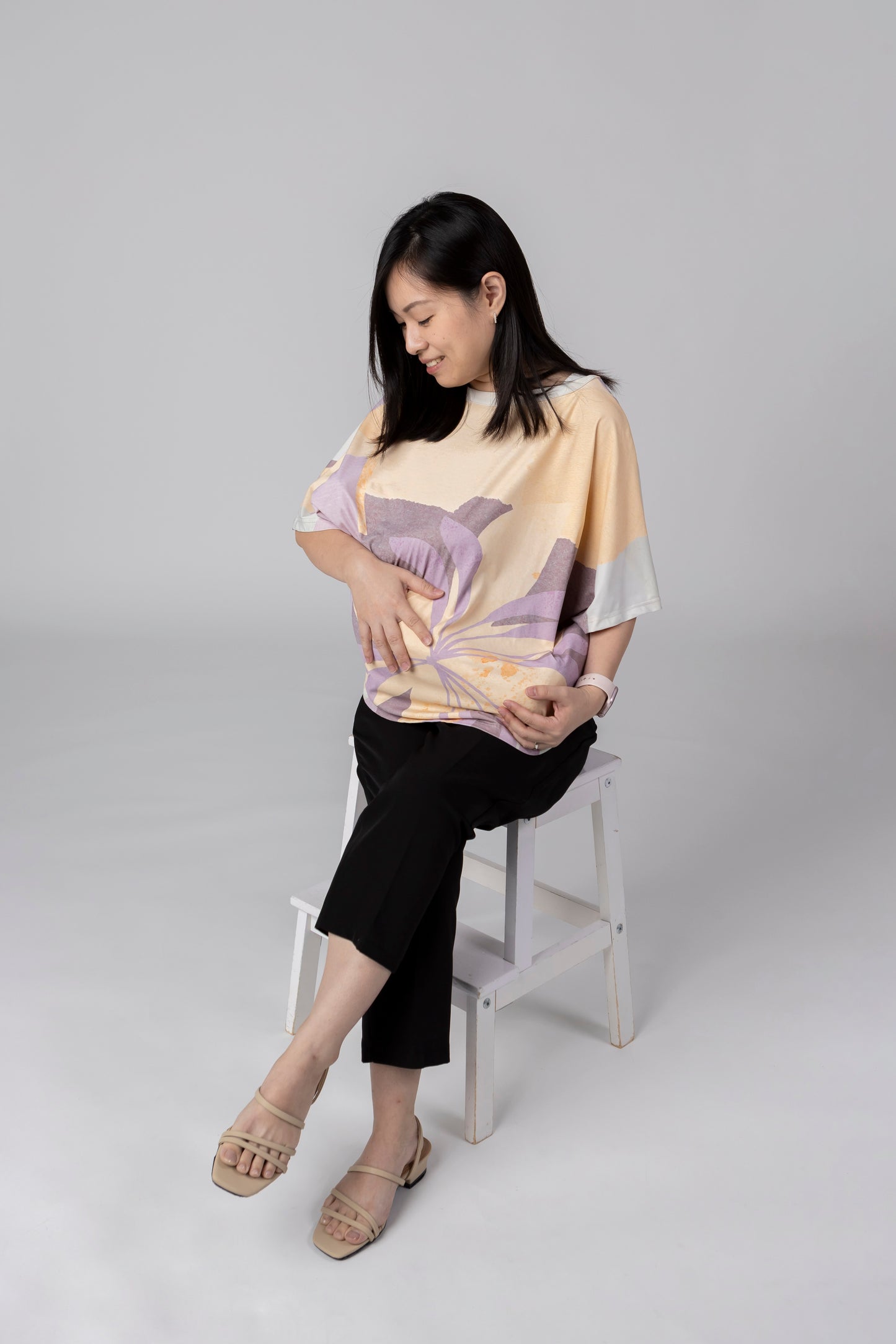 A Mighty Kimono In Abstract Forest: Nursing Cover & Kimono Jacket