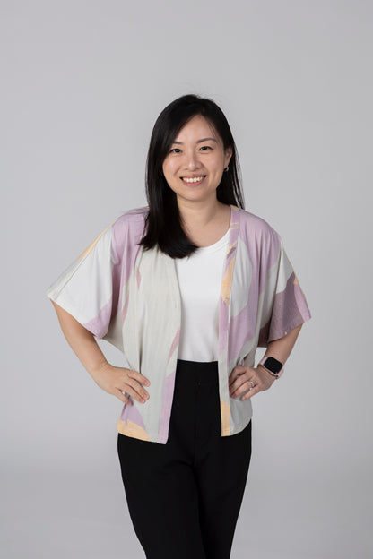 A Mighty Kimono In Abstract Forest: Nursing Cover & Kimono Jacket