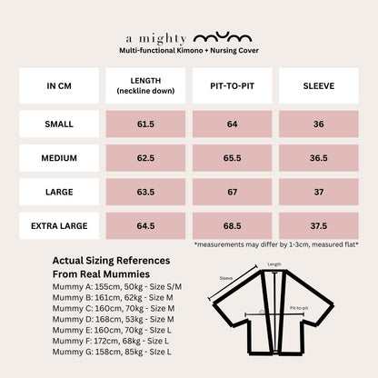A Mighty Kimono In Abstract Forest: Nursing Cover & Kimono Jacket