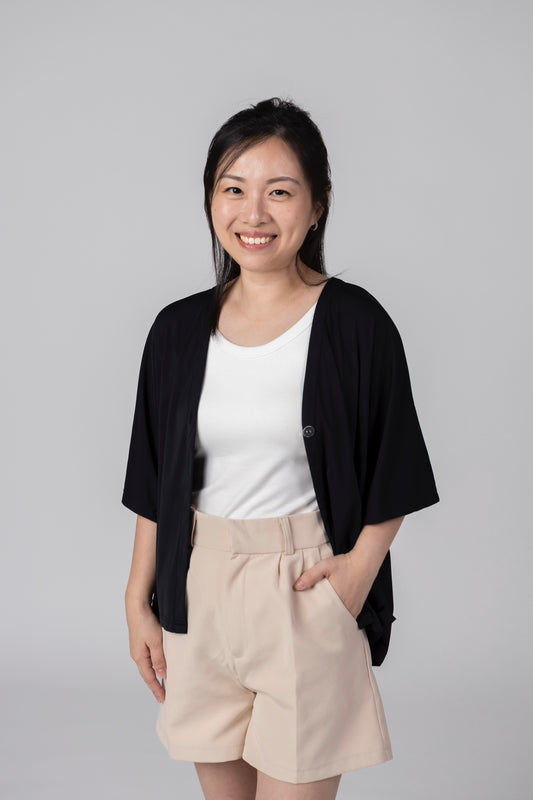 A Mighty Kimono In Jet: Nursing Cover & Kimono Jacket