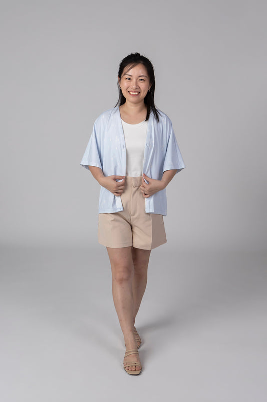 A Mighty Kimono In Sky Dew: Nursing Cover & Kimono Jacket