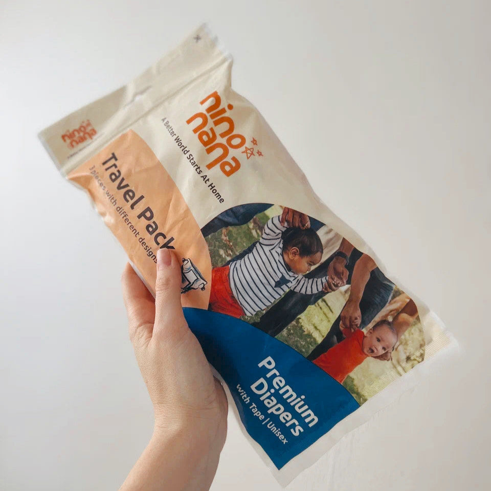 [M TAPE: 6-10 kg] FREE Nino Nana Diaper Travel Pack