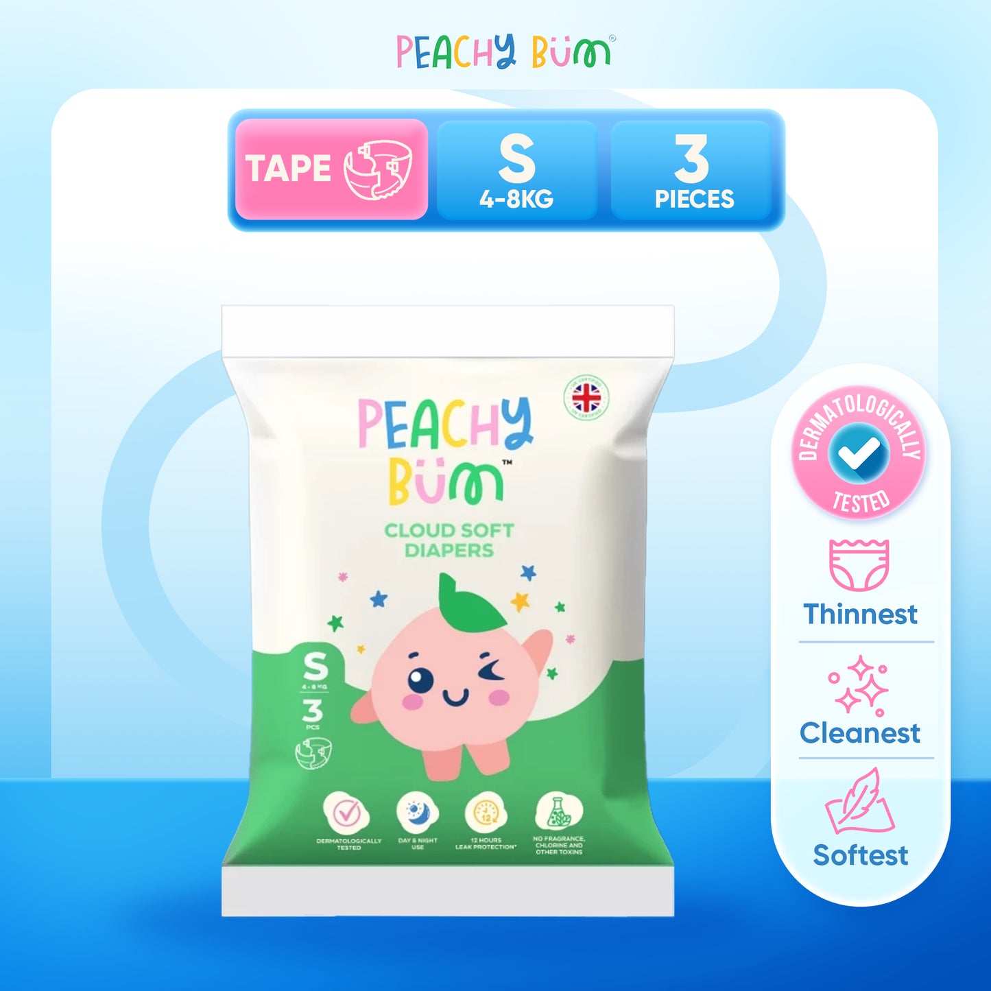 [FREE] Peachy Bum Diaper Sample Pack