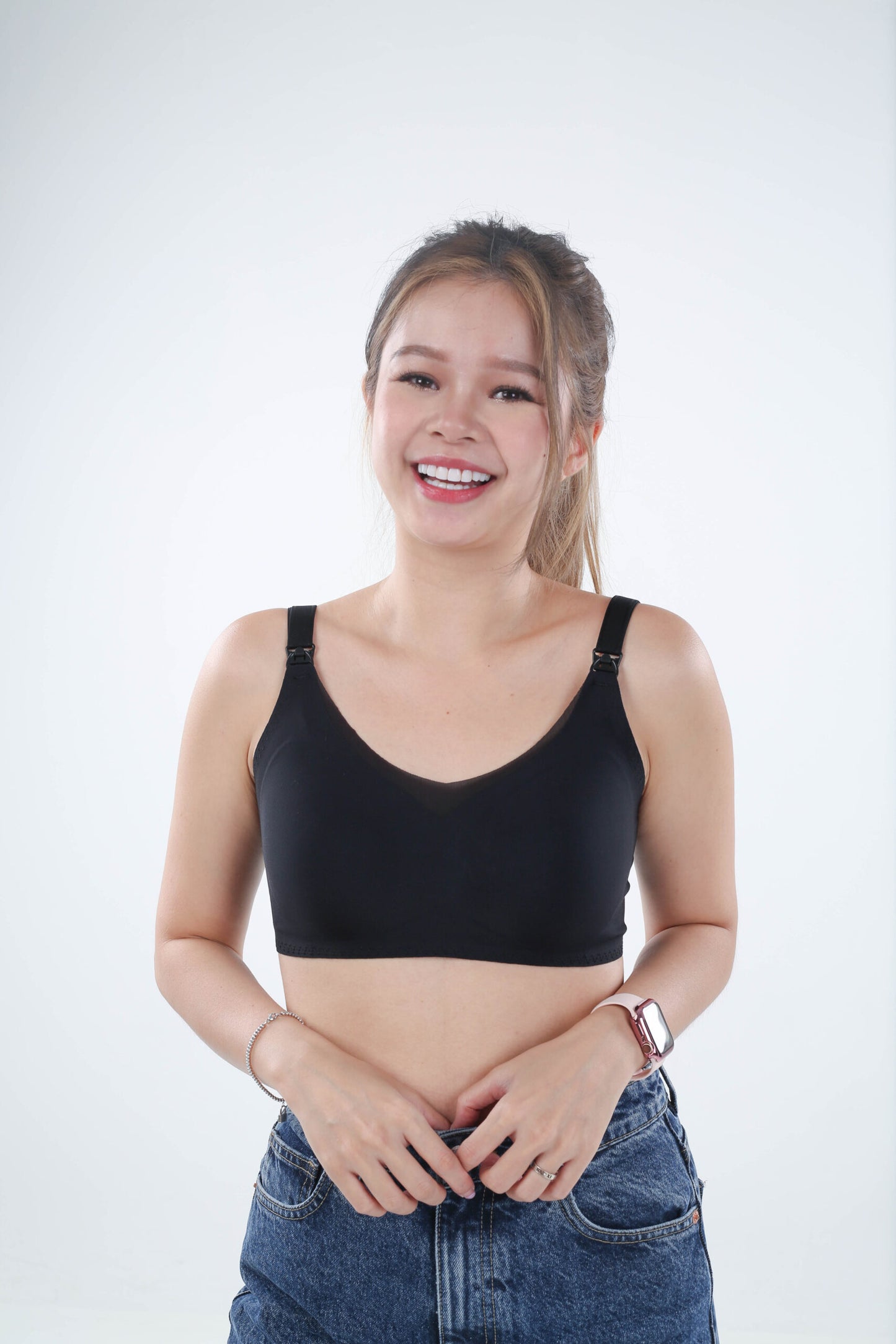 [FOR REDEMPTION: FREE GIFT WORTH $39.90] Envy Her's TWO SIDES® Shona Seamless Wire-free T-shirt Nursing Bralette