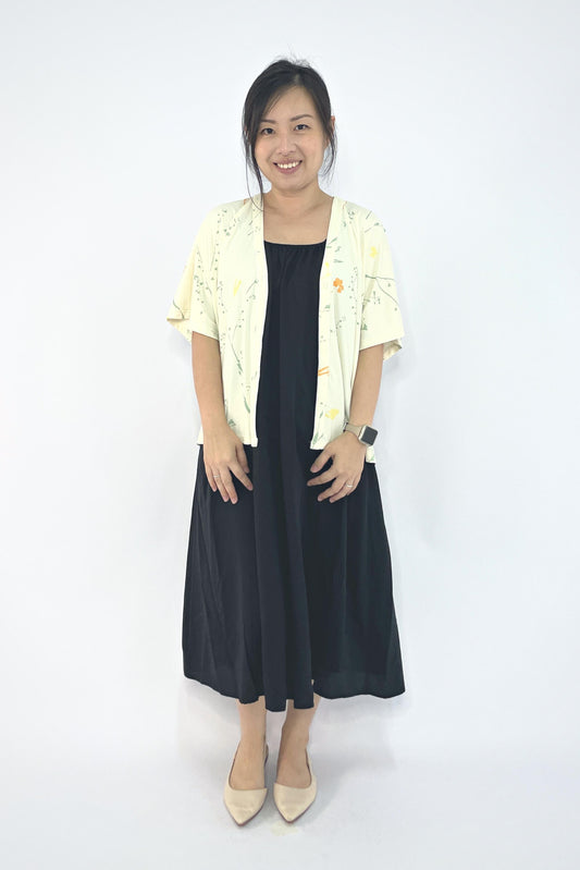 A Mighty Kimono In Pastel Bloom: Nursing Cover & Kimono Jacket