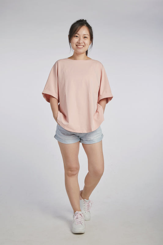 A Mighty Top In Blush Pink: Nursing Cover & Top