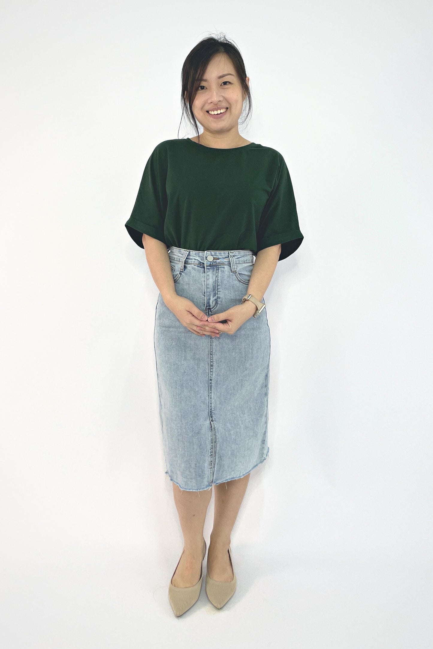 [New XL Size!] A Mighty Top In Forest Green