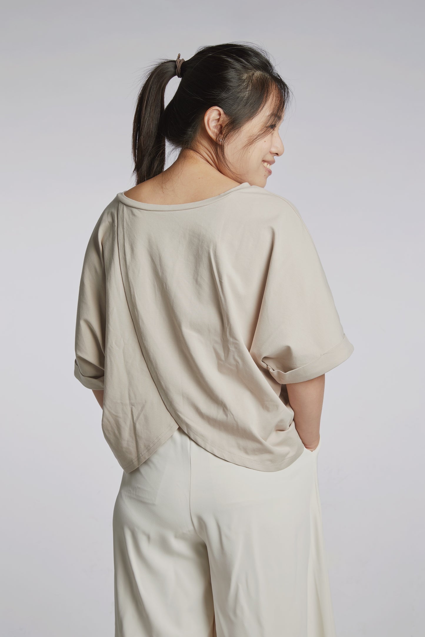 A Mighty Top In Latte Brown: Nursing Cover & Top